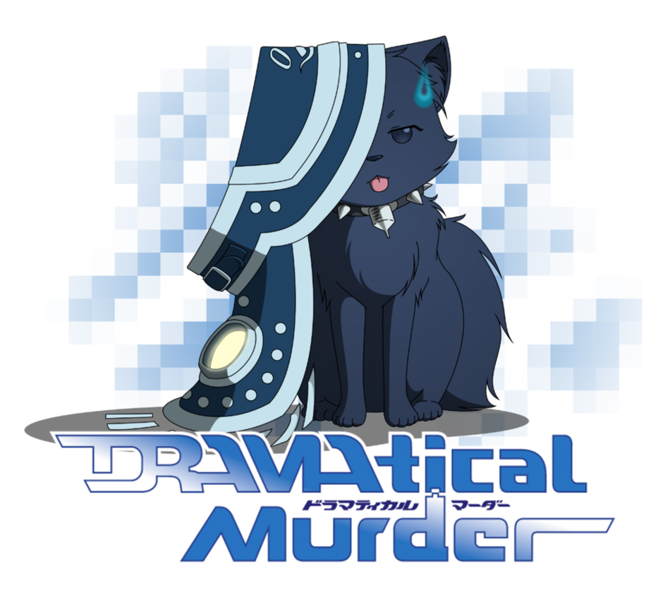 black_fur blue_eyes canine clothing dog dramatical_murder english_text feral fur japanese_text looking_at_viewer male mammal nitro+chiral ren_(dmmd) solo text tongue tongue_out video_games wren-chan
