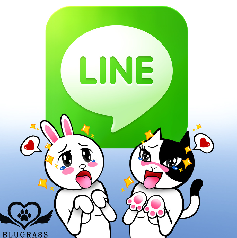 &lt;3 app blugrass breasts cat cony duo feline female jessica lagomorph line mammal mascot open_mouth rabbit tongue tongue_out