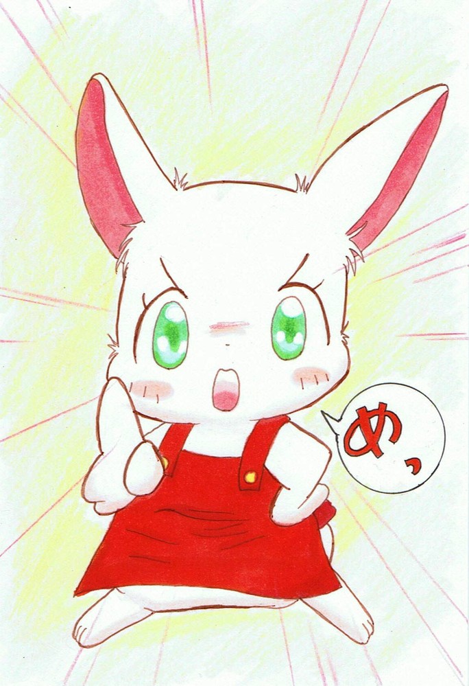 angry anime anthro apron chima's_mother clover's_mother comic cute female fur green_eyes happy_happy_clover japanese lagomorph mammal manga mother parent pixiv rabbit sayuri_tatsuyama scolding short_fur solo text translated unknown_artist white_fur