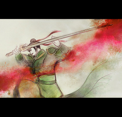 liu_bei lowres macha_(artist) male_focus shin_sangoku_musou solo sword weapon