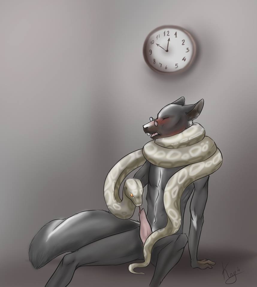 2014 alu_rat ambiguous_gender anthro anthro_on_feral asphyxiation bestiality choking clock cute duo erection eyes_closed eyewear feral fur glasses hybrid interspecies knot male mammal nyxapnea penis rat reptile rodent scalie size_difference skunk slim snake snuff strangulation
