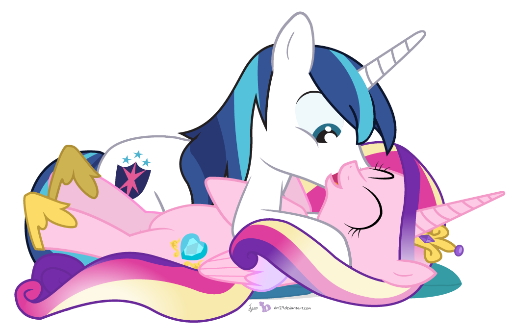 2014 alpha_channel cute dm29 duo equine female feral friendship_is_magic horn male mammal my_little_pony princess_cadance_(mlp) shining_armor_(mlp) smile unicorn winged_unicorn wings