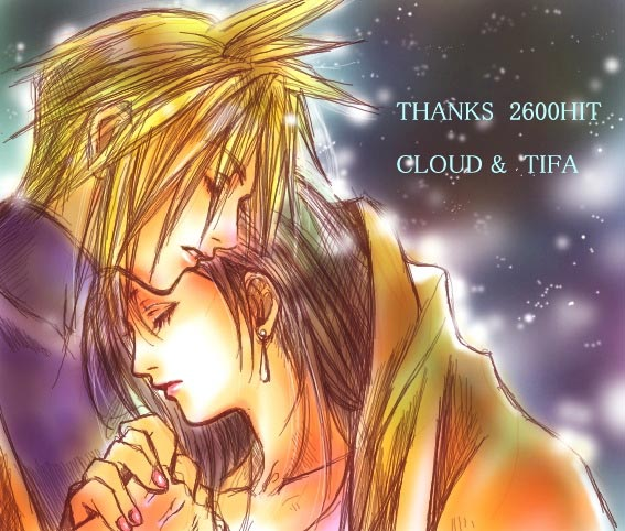 cloud_strife cloud_tifa eyes_closed final_fantasy final_fantasy_vii hand_holding hug tifa_lockhart tifa_lockheart