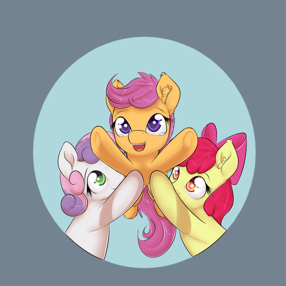 2015 alasou apple_bloom_(mlp) cute earth_pony equine female feral friendship_is_magic horn horse mammal my_little_pony pegasus pony scootaloo_(mlp) sweetie_belle_(mlp) unicorn wings