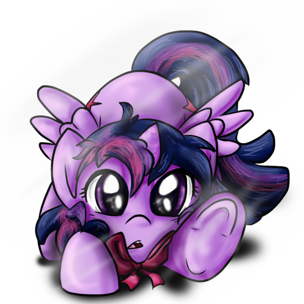 2015 bow breaking_the_fourth_wall cute equine female feral friendship_is_magic fur glass hair hooves horn horse looking_at_viewer mammal my_little_pony open_mouth pony purple_eyes purple_fur purple_hair solo tailzkip teeth tongue twilight_sparkle_(mlp) winged_unicorn wings