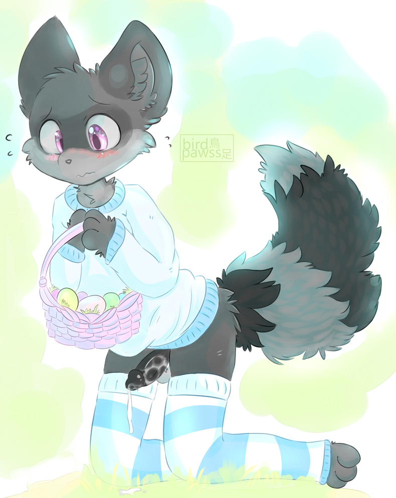 anime anthro artwork balls birdpawss blush bushy clothing cum dripping easter holidays invalid_color invalid_tag leggings legwear looking male mammal pants paws penis raccoon shy solo steam stockings sweater what