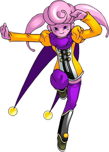 1girl dragon_ball dragon_ball_online dragon_ball_xenoverse dragonball_z female_majin majin majin_(race) monster_girl no_background pigtails pink_skin short_shorts twintails