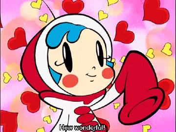 &lt;3 animated animated_gif blue_hair lowres milk-chan super_milk-chan