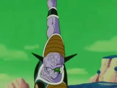 90s alien animated animated_gif captain_ginyu dancing dragon_ball dragonball_z ginyu_force horns lowres male male_focus namek purple_skin scouter