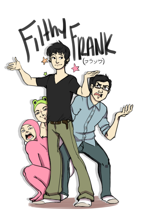 amphibian black_hair bodysuit clothing crouching english_text eyewear filthy_frank george_miller glasses hair human japanese_text lycra male mammal open_mouth pink_guy plain_background salamander salamander_man skinsuit socks text the_filthy_frank_show unknown_artist