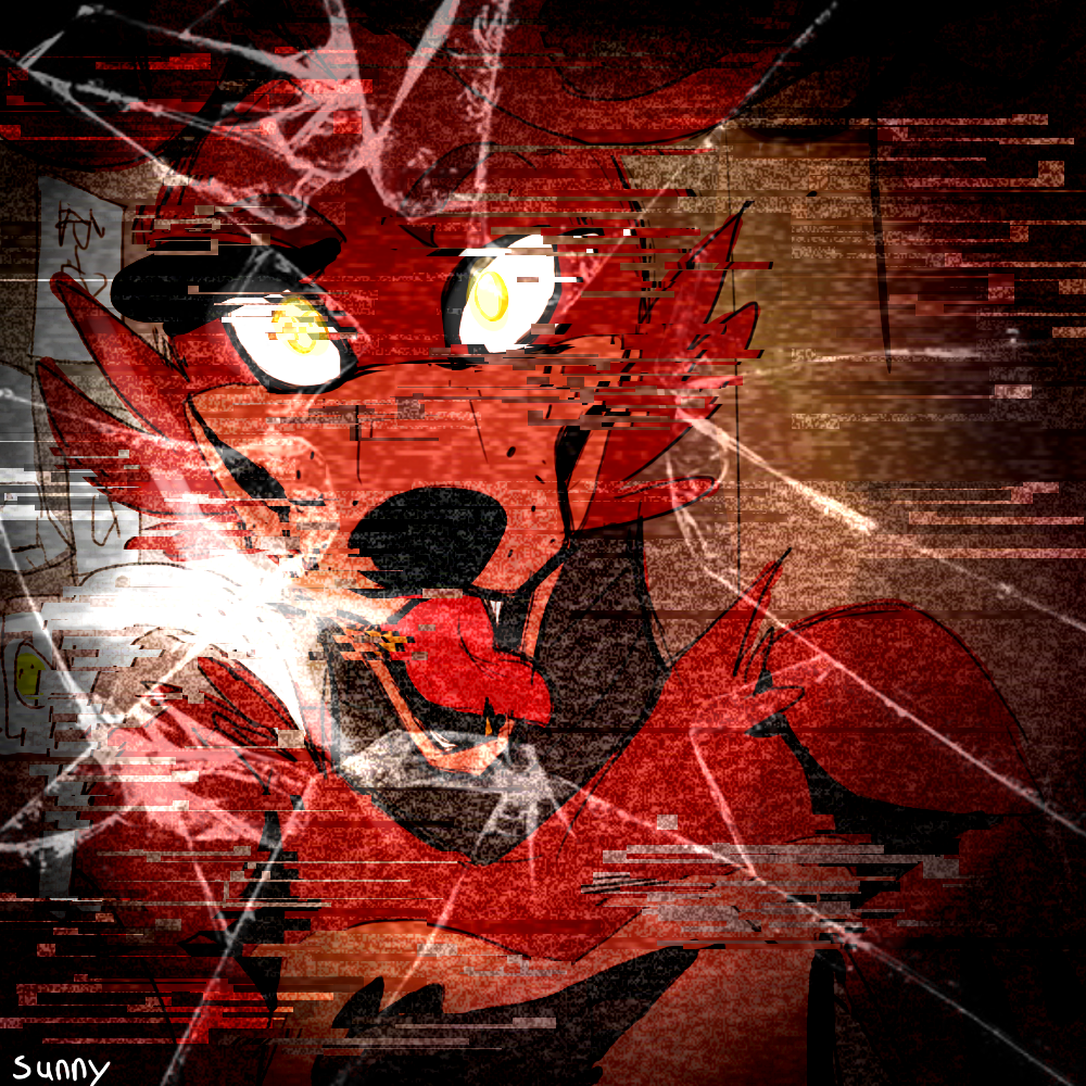 animatronic canine caprisunn eye_patch eyewear five_nights_at_freddy's fox foxy_(fnaf) hook machine male mammal mechanical robot tongue yellow_eyes