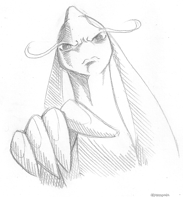 alpacapala ambiguous_gender angry looking_at_viewer marine milotic monochrome nintendo plain_background pok&eacute;mon solo traditional_media_(artwork) video_games