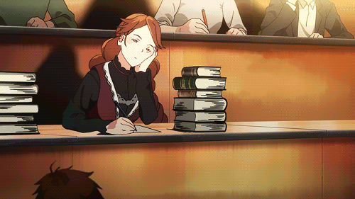 1girl animated animated_gif brown_hair galilei_donna source_request