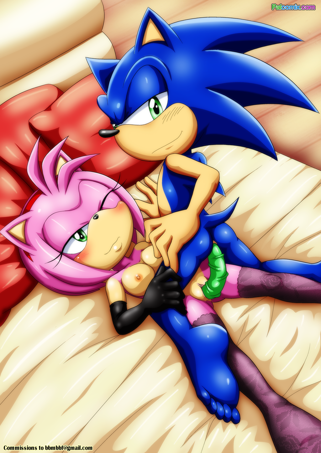 2015 amy_rose anal anal_penetration anthro anus areola bbmbbf big_breasts blush breasts dildo double_dildo erect_nipples female hedgehog male mammal nipples penetration pussy sex sex_toy smile sonic_(series) sonic_the_hedgehog vaginal vaginal_penetration