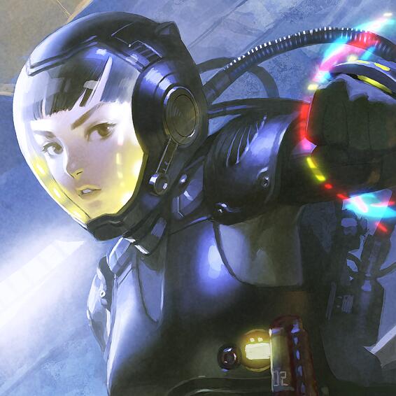 bangs black_hair bodysuit cable clenched_hand commentary_request drivesuit eyebrows helmet lips mako_mori neon_trim nose pacific_rim parted_lips punching realistic short_hair solo yuu_kikuchi