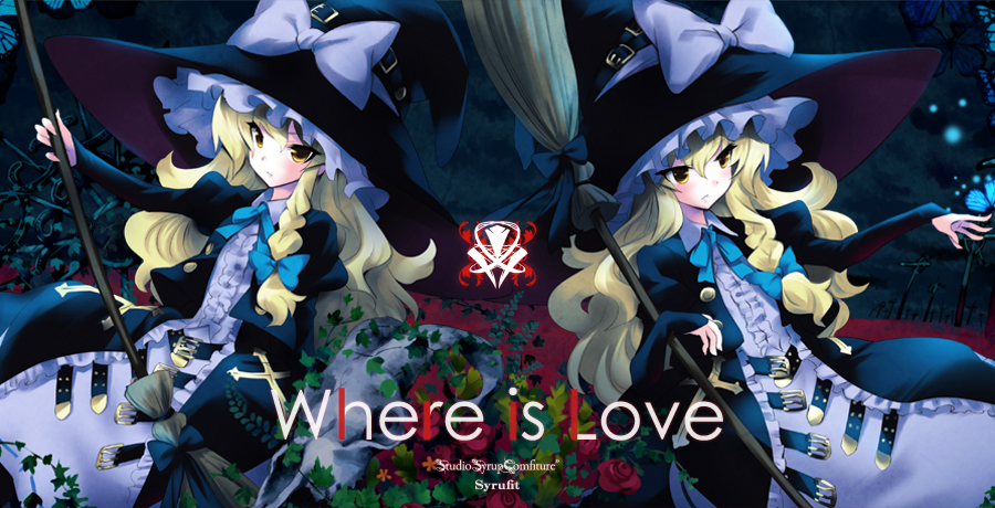 album_cover alternate_costume blonde_hair bug butterfly cover dual_persona english flower insect kirisame_marisa multiple_girls non-web_source red_flower red_rose rose touhou usatsuka_eiji