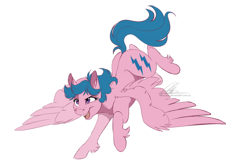 2015 cute dennybutt equine female feral firefly_(mlp) mammal my_little_pony pegasus solo wings