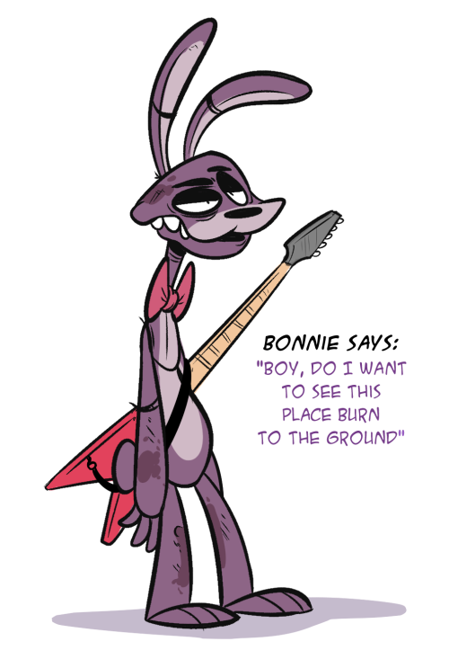 bonnie_(fnaf) five_nights_at_freddy's guitar herny male musical_instrument video_games