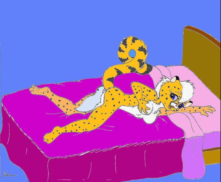 breast_fondling breasts cheetah feline female fondling mammal mike_sherman