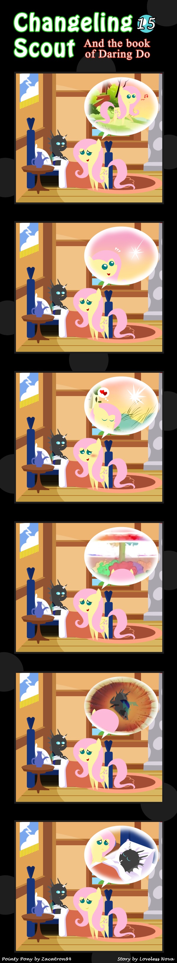changeling comic cutie_mark equine female feral fluttershy_(mlp) friendship_is_magic horn male mammal my_little_pony vavacung winged_unicorn wings