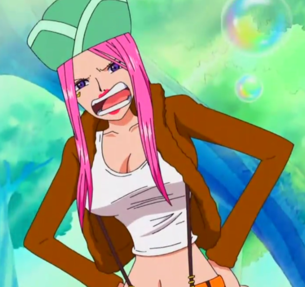 captain hands_on_hips hat jewelry_bonney one_piece pink_hair pirate solo