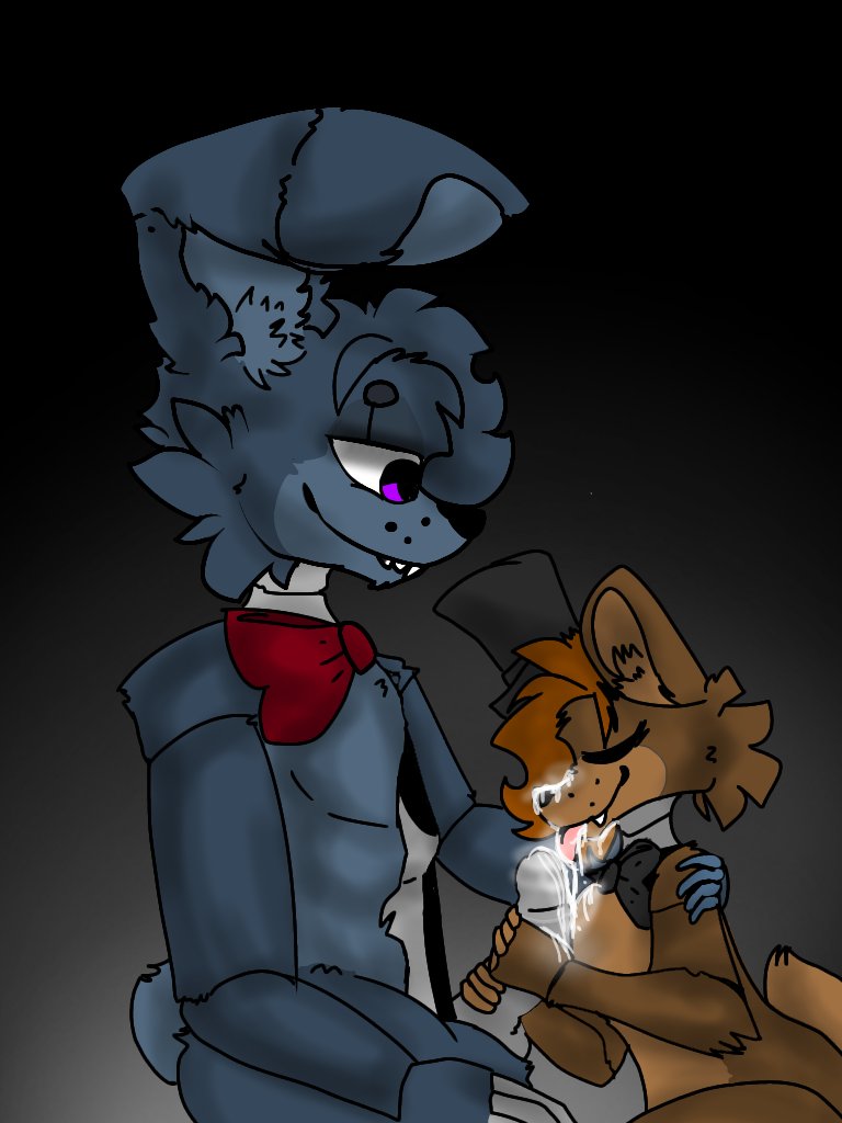 ambiguous_gender anthro bear bodily_fluids buckteeth cum cum_on_face cum_on_tongue duo five_nights_at_freddy's five_nights_at_freddy's_4 genital_fluids genitals lagomorph leporid licking male male/ambiguous mammal nightmare_bonnie_(fnaf) nightmare_freddy_(fnaf) oral penile penis penis_lick rabbit scottgames sex teeth tongue tongue_out unknown_artist