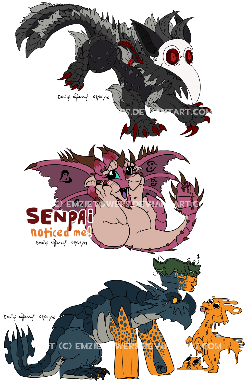 &lt;3 2015 alpha_channel alternate_color black_scales blue_eyes blue_scales blush brachydios brute_wyvern capcom claws cute deviljho english_text featureless_crotch flying_wyvern fur goo green_scales grey_fur grey_scales group horn mash monster_hunter neifaren open_mouth paws pink_rathian pink_scales plain_background rathian scalie size_difference slime spokes stygian_zinogre teeth text toe_claws tongue tongue_out transparent_background unknown_species video_games watermark white_scales wyvern yellow_eyes yellow_scales zinogre