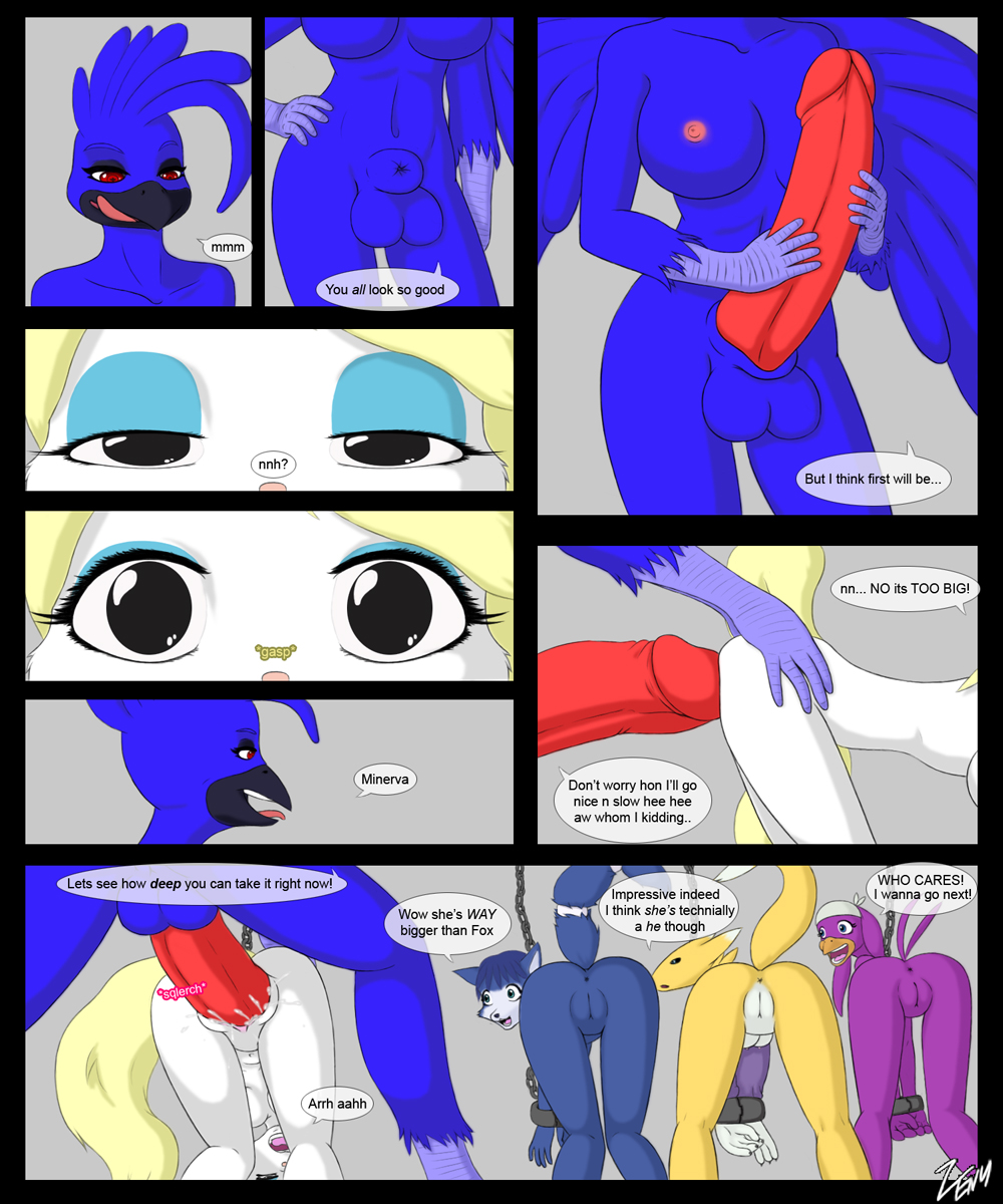 ! animaniacs anthro avian balls bdsm beak bent_over big_penis bird black_border black_sclera blue_eyes blue_feathers blue_fur bondage border bound bound_wrists breasts canine chain close-up comic cum dialogue dickgirl dickgirl/female digimon duo english_text excited feathers female fox from_behind fully_sheathed fur green_eyes half-closed_eyes hand_on_hip huge_penis intersex intersex/female interspecies krystal licking licking_lips mammal mascara minerva_mink moan multicolored_fur navel nintendo nipples nude open_mouth penetration penis purple_feathers pussy rear_view red_eyes red_penis renamon sex sheath sonic_(series) sonic_riders sound_effects standing star_fox teeth text tight_fit tongue tongue_out two_tone_fur vaginal vaginal_penetration video_games wave_the_swallow white_fur white_sclera wide_eyed yellow_fur zenu