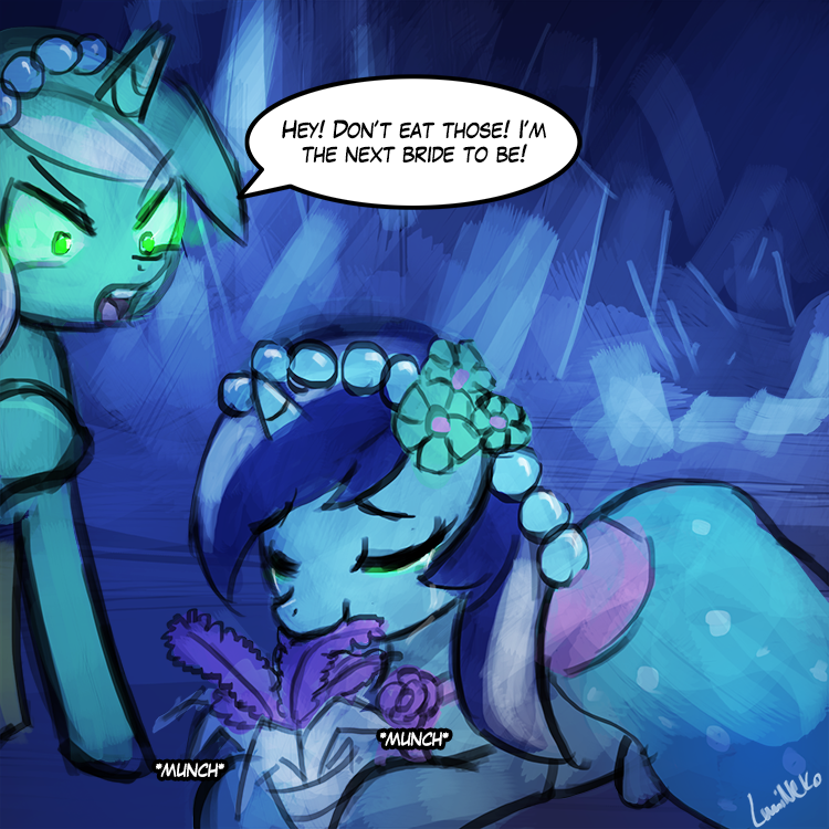 30minchallenge bridesmaid colgate_(mlp) equine female friendship_is_magic horn horse lumineko lyra lyra_heartstrings_(mlp) mammal minuette my_little_pony nom pony unicorn wedding