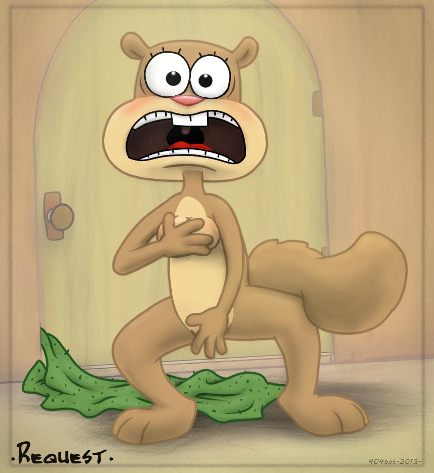 2013 404bot anthro blush breasts covering embarrassed female mammal nude rodent sandy_cheeks solo spongebob_squarepants squirrel towel