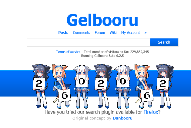 3girls counter_girls gelbooru get internet logo milestone multiple_girls numbers palindrome striped_background