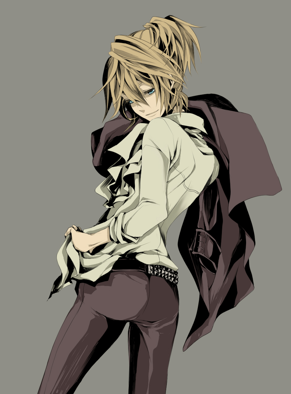 blonde_hair blue_eyes highres kagamine_len macco male_focus solo vocaloid