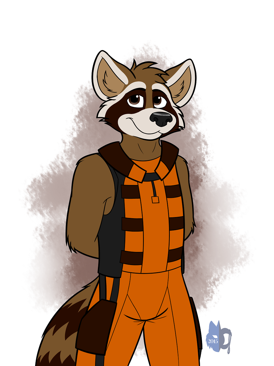 anthro bleuxwolf fur guardians_of_the_galaxy looking_at_viewer male mammal raccoon rocket_raccoon