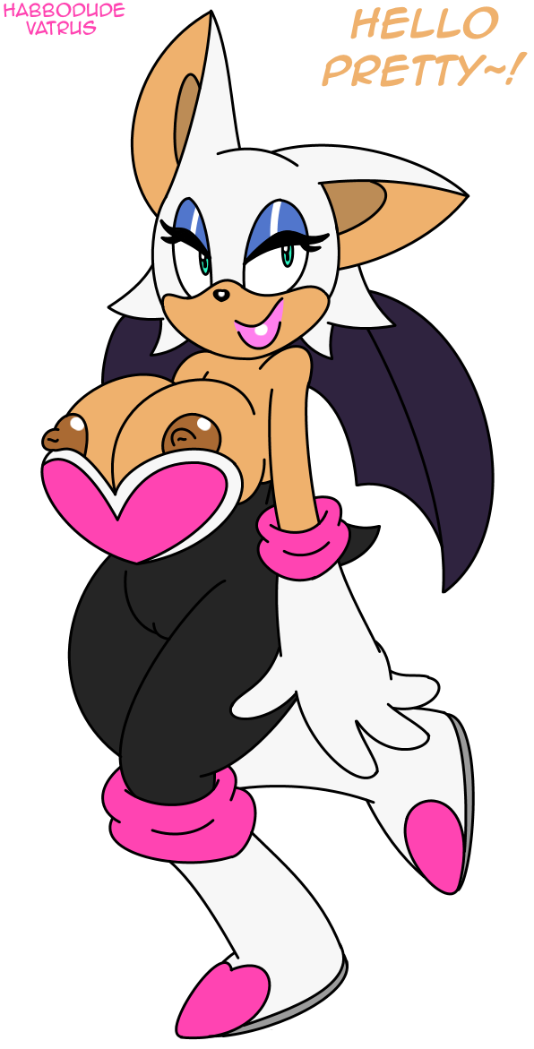 2015 anthro areola bat big_breasts breasts erect_nipples female habbodude mammal nipples rouge_the_bat solo sonic_(series) vatrus