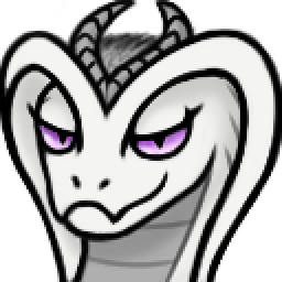 1:1 2024 2_horns alpha_channel anthro belly_scales digital_media_(artwork) dragon eyelashes fangs feathers female grey_body grey_feathers grey_horn grey_scales headshot_portrait horn hybrid icon looking_at_viewer low_res pixel_(artwork) portrait pupils purple_eyes reptile scales scalie selena_illyana shaded simple_background slit_pupils smile smiling_at_viewer smirk snake snake_hood snout soft_shading solo spe teeth transparent_background western_dragon white_body white_scales