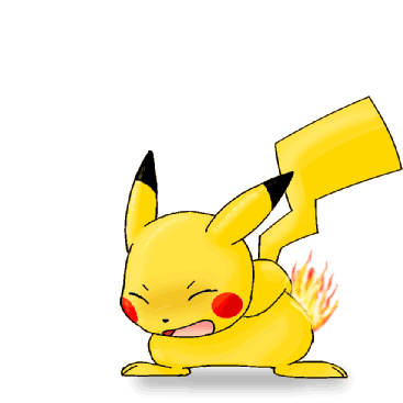 2d_animation ambiguous_gender animated burning butt_on_fire eyes_closed fifybear fire fur game_freak generation_1_pokemon hand_on_butt jumping low_res nintendo open_mouth pain pikachu pokemon pokemon_(species) shadow solo tail yellow_body yellow_fur