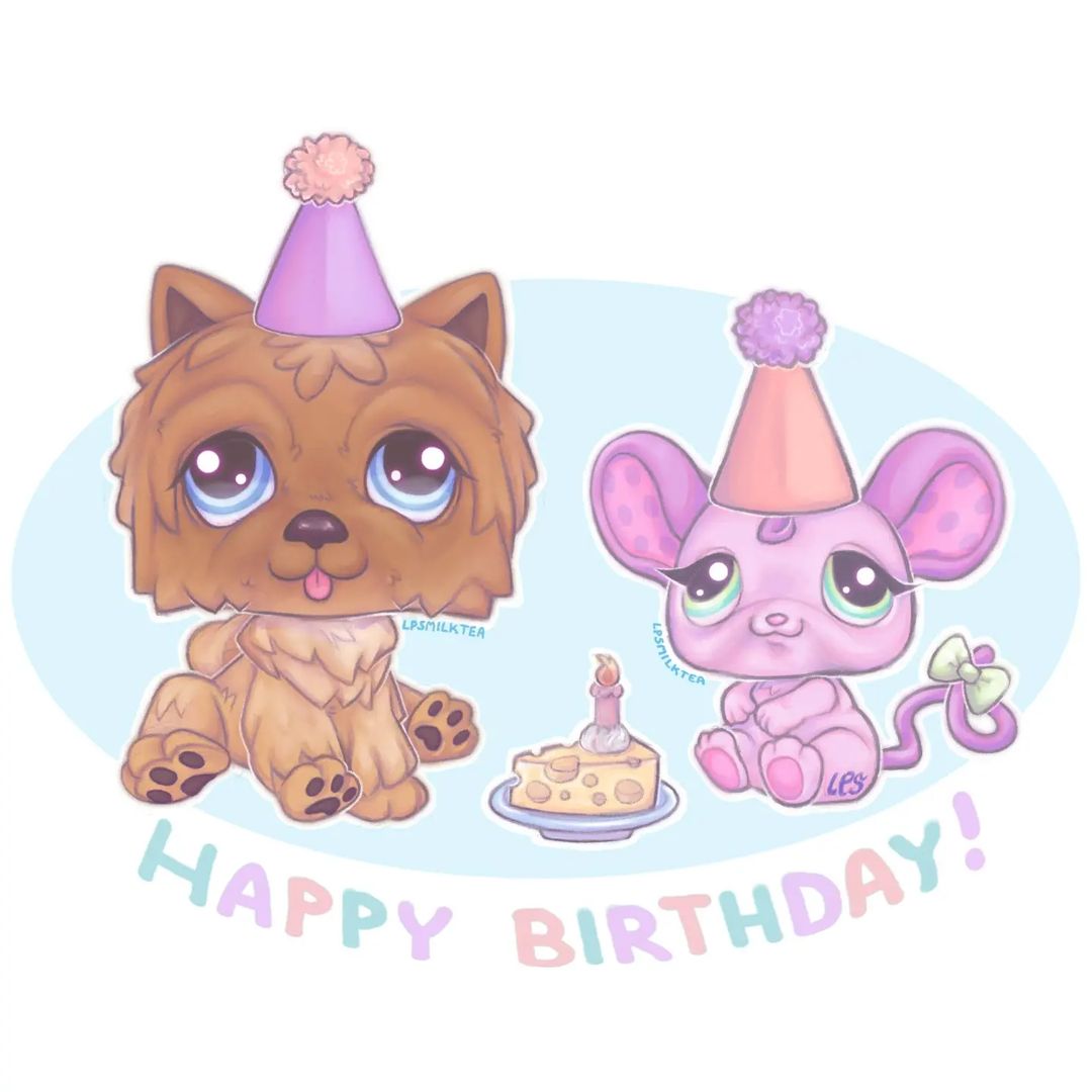 accessory ambiguous_gender birthday blep bow_ribbon brown_body brown_fur candle canid canine canis cheese chow_chow clothing dairy_products domestic_dog duo eyelashes feral fluffy food fur furgonomics glistening glistening_eyes hasbro hat hat_only headgear headgear_only headwear headwear_only littlest_pet_shop lps_1830 lps_1831 lpsmilktea mammal mostly_nude mouse murid murine on_model party_hat pawpads paws plate prick_ears purple_body ribbons rodent sitting smile spitz tail tail_accessory tail_bow tail_ribbon tongue tongue_out