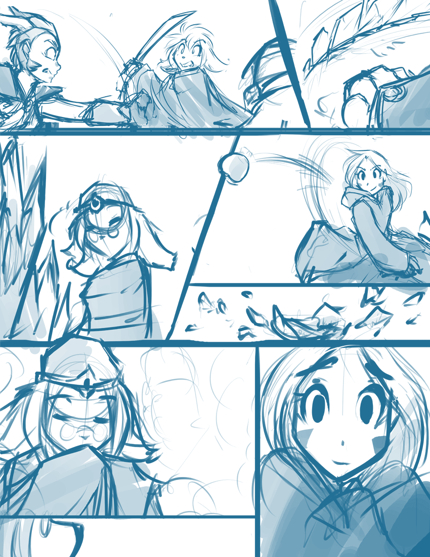 angry basitin cape clothing comic dragon female group horn human hybrid keith_keiser male mammal melee_weapon outside sarah_(twokinds) scalie sealeen_(twokinds) simple_background sketch smoke sword tom_fischbach twokinds weapon white_background