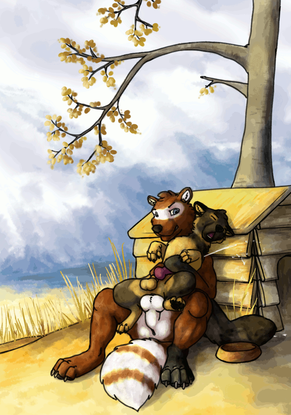 drawing bestiality The Big ImageBoard (TBIB) - anal anal penetration animated anthro anthro on  feral balls bestiality bodily fluids canid canine canis cum cum while  penetrated digital media (artwork) domestic dog duo feral genital