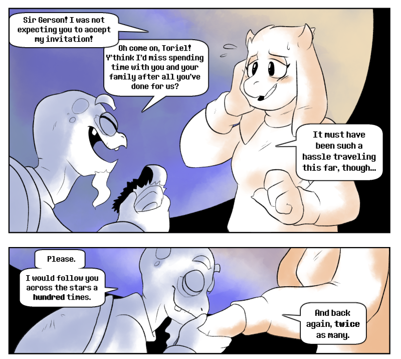 boss_monster caprine comic dialogue english_text fatz_geronimo_(artist) female gerson group male mammal monster reptile scalie text toriel turtle undertale video_games