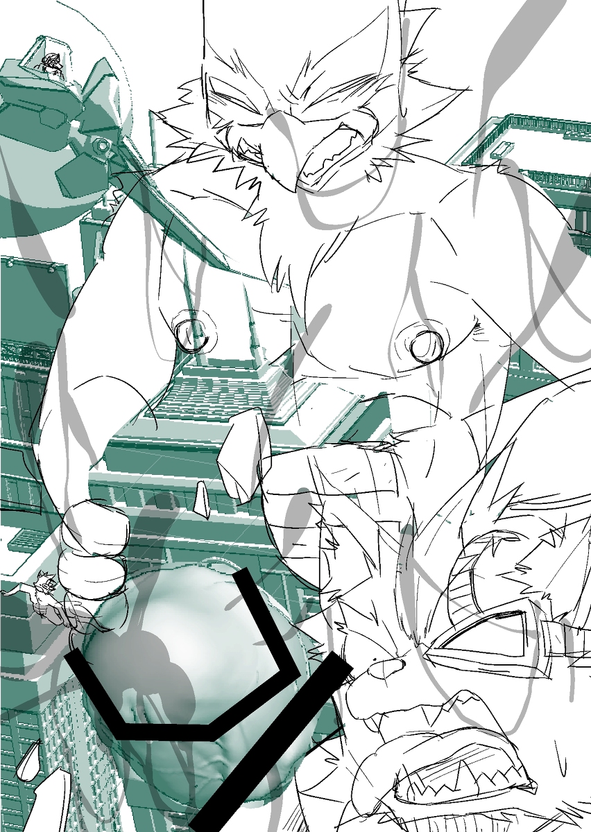 airwing avian canine city ekatarafu face_closeup falco_lombardi fox fox_mccloud macro mammal masturbation nintendo nipples orgasm penis size_difference sketch skyscraper star_fox video_games wolf wolf_o'donnell エカタラフ