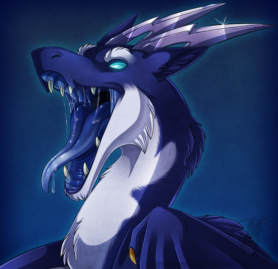 blue_fur dragon drooling feral fluffy fur furred_dragon headshot invalid_tag ladyvenommyotismon lothar male mouth_shot muzzle_(object) muzzled nom open_mouth saliva sticky teeth throat tongue vore wet white_fur