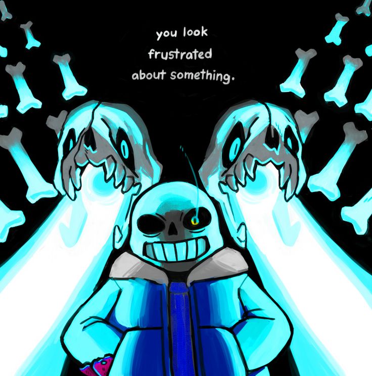 animated_skeleton bone clothing english_text gaster_blaster glowing glowing_eyes hoodie monster sans_(undertale) skeleton text undead undertale unknown_artist video_games