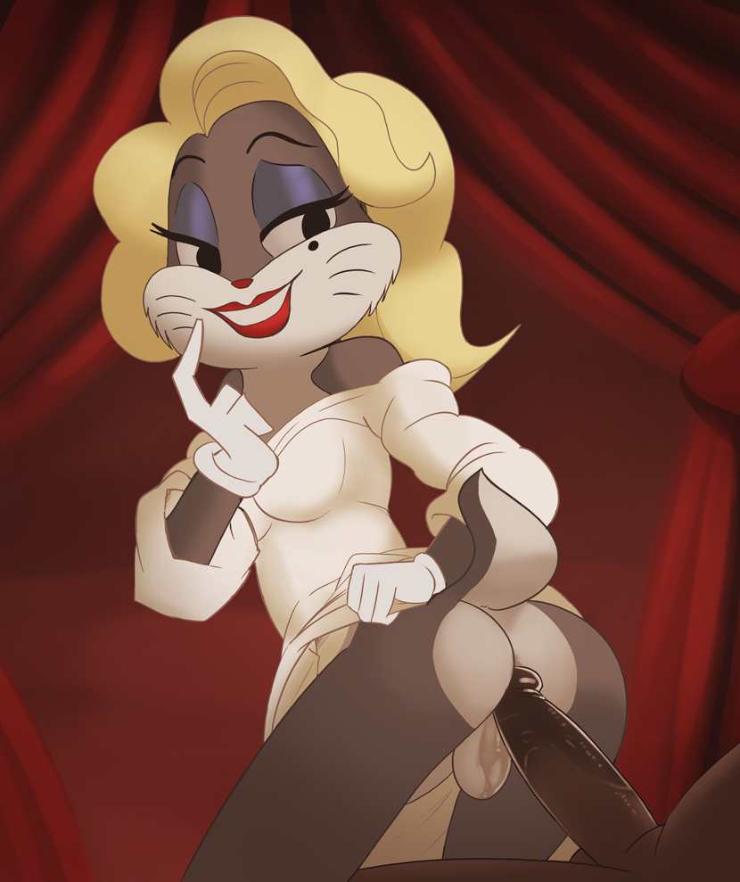 The Big ImageBoard (TBIB) - anal anal penetration anthro backsack balls  bottomless bottomless anthro breasts bugs bunny clothed clothing  crossdressing drag (fashion) drag queen duo erection femboy fridge (artist)  genitals gynomorph gynomorphmale