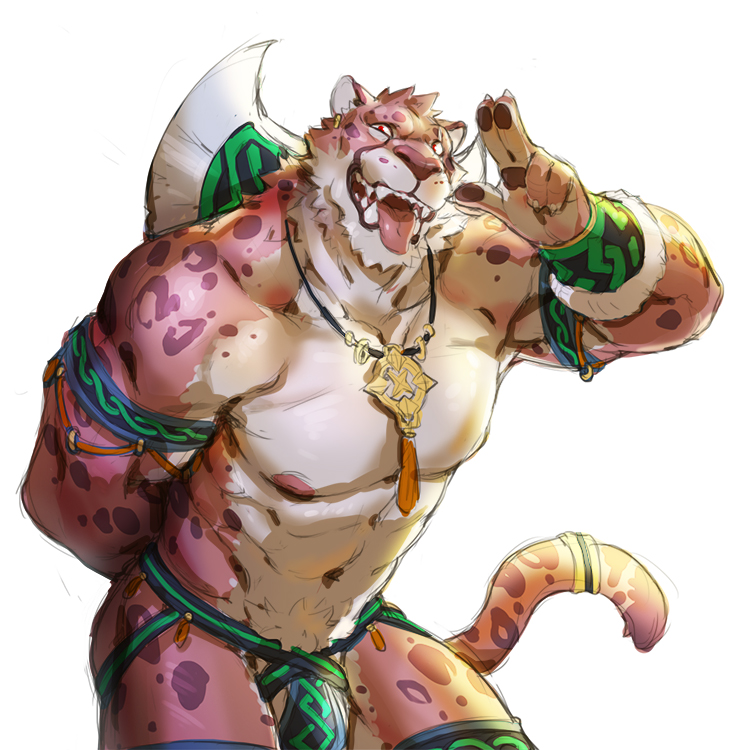 2016 abs anthro biceps bulge clothed clothing feline half-dressed jacketbear male mammal nipples pecs solo