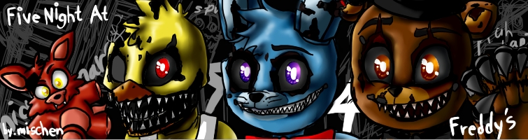 animatronic avian bird chicken female five_nights_at_freddy's five_nights_at_freddy's_4 foxy_(fnaf) glowing glowing_eyes lagomorph machine mammal mischenmeek nightmare_bonnie_(fnaf) nightmare_chica_(fnaf) nightmare_freddy_(fnaf) plushie rabbit robot video_games