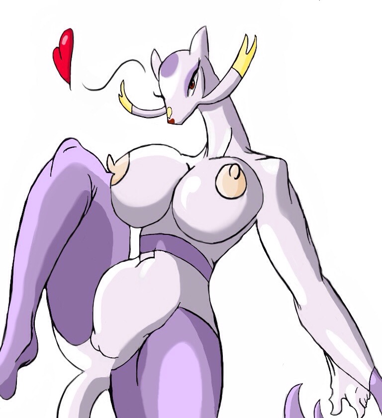 &lt;3 anthro bedroom_eyes big_breasts breasts female half-closed_eyes hi_res ilovefox mienshao monochrome nintendo nipples pok&eacute;mon pussy seductive shinysteel spread_legs spreading video_games whiskers