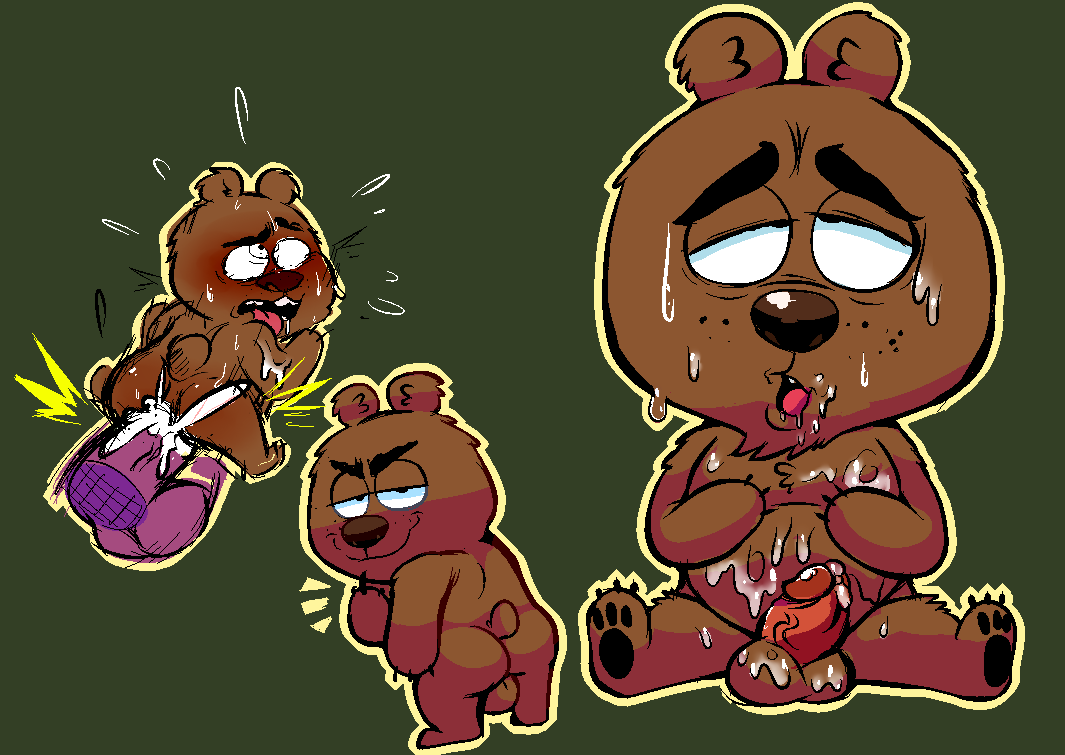 anthro balls brickleberry cum cum_in_ass cum_in_balls cum_inside cum_on_face cum_on_stomach disembodied_penis humanoid_penis male male/male malloy_(brickleberry) mammal penetration penis torquewintress ursid