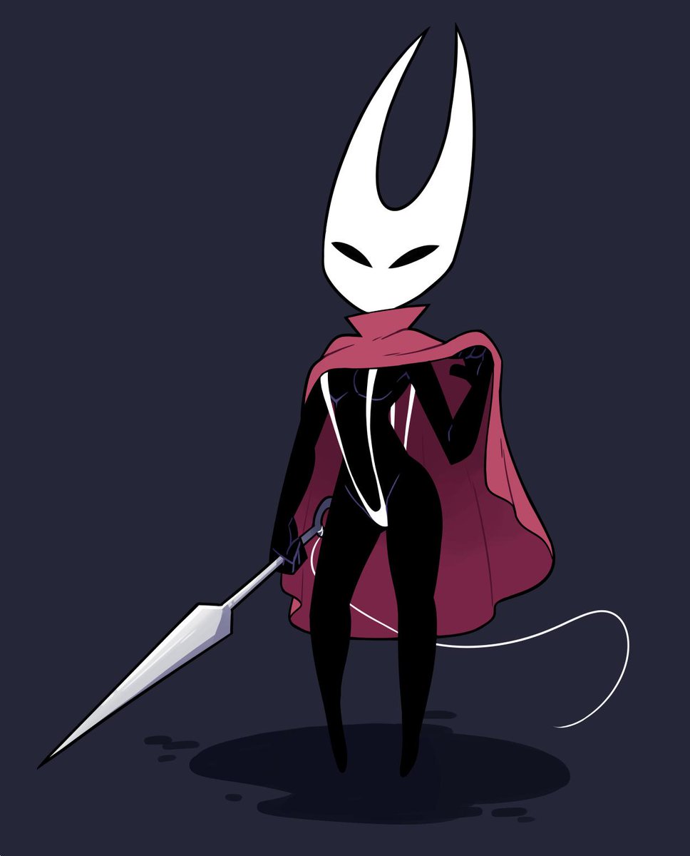 arthropod cape clothed clothing female hollow_knight hornet_(hollow_knight) humanoid insect miscon skimpy slingshot_bikini solo weapon