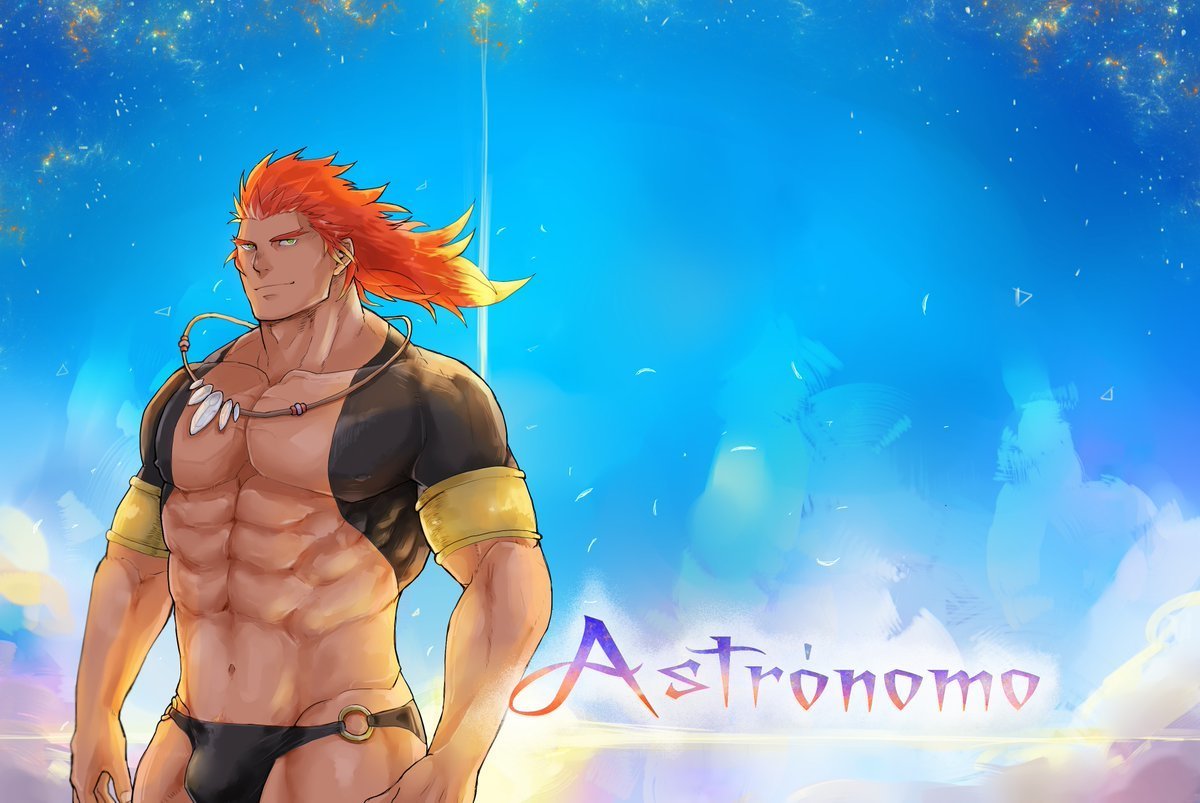 1boy abs adam's_apple bara blue_sky briefs bulge cover cover_page covered_nipples cowboy_shot dark-skinned_male dark_skin english_text groin hiraga0613 large_pectorals light_smile long_hair looking_at_viewer male_focus male_underwear mature_male muscular muscular_male navel novel_cover o-ring o-ring_bottom orange_hair original pectorals second-party_source shrug_(clothing) sky solo standing stomach strongman_waist thick_neck thick_thighs thighs tribal underwear wind